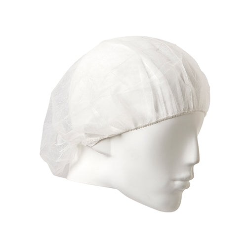 Disposable Bouffant Cap White 24 inch Carton 1000