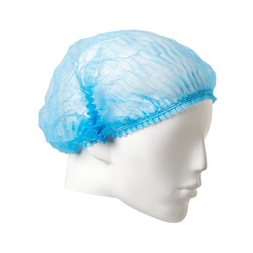 Disposable Crimped Beret Blue 21 inch Carton 1000