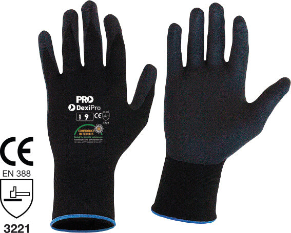 DEXI-PRO Breathable Nitrile on Nylon & Lycra Infused Liner