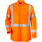 Shirt L/S Cotton Drill with NSW Rail Compliant,  X Pattern TRuRT Perf Reflective Tape HORIZONTAL Cooling Vents