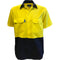 Shirt S/S Two Tone Cotton Drill with HORIZONTAL Cooling Vents