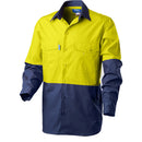 Shirt Cool Performance L/S Two Tone Cotton Rip-Stop  HORIZONTAL Cooling Vents