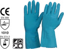 Silverlined Latex Rubber Household Gloves - Blue