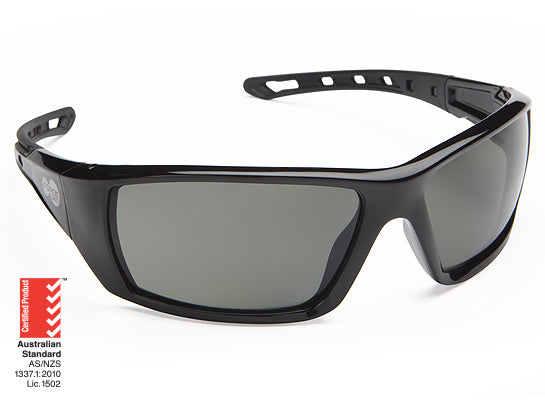 Force360 Mirage Smoke Polarised Black Lens Safety Spectacle