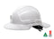 Force360 Broad Brim Miners Hard Hat, Non-Vented, 6 Point Ratchet Harness, Type 1