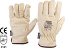 Pig Grain Leather Rigger Beige, 3M Thinsulate Lined