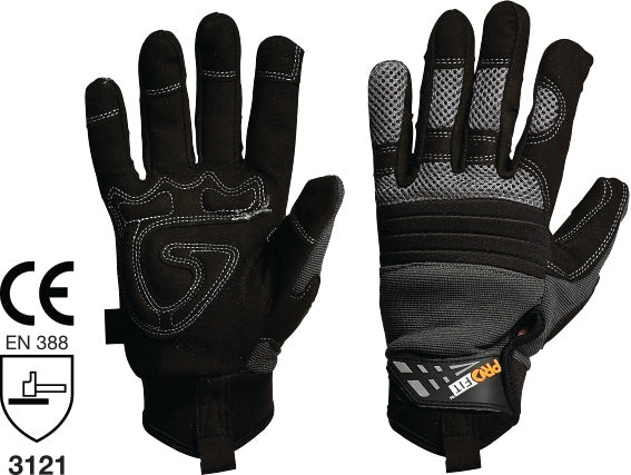 PRO-FIT GRIP Full Finger, Reinforced Palm