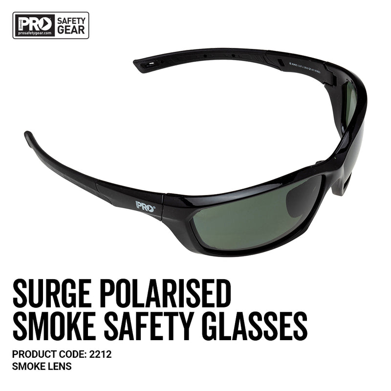 Surge Polarised Smoke Lens - Gloss Black Frame