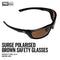 Surge Polarised Brown Lens - Gloss Black Frame