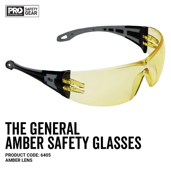 The GENERAL Safety Glasses Amber