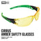 CIRRUS - Amber Polycarbonate Frame with Soft Green Arms