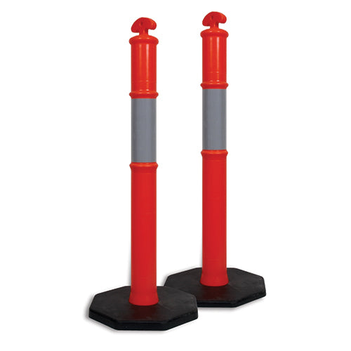 Bollard and 6kg Rubber Base