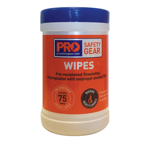 Iso Propyl Cleaning Wipes - Cannister of 75