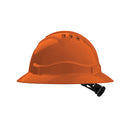 Hard Hat (V6) - VENTED, FULL BRIM, 6 Point RATCHET Harness