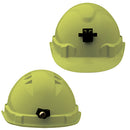 Hard Hat (V6) - VENTED, 6 Point PUSH-LOCK Harness c/w Lamp Bracket, MOQ 20