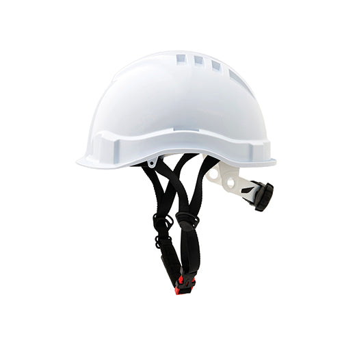 Airborne Hard Hat Vented Micro Peak, 6 Point RATCHET Harness