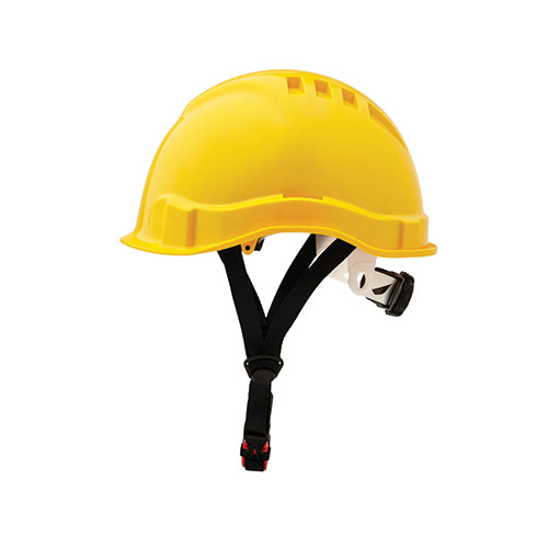 Airborne Hard Hat Vented Micro Peak, 6 Point RATCHET Harness