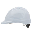 Hard Hat V9 - Vented, 6 Point Ratchet Harness, TYPE 2 Polycarbonate