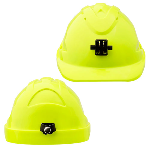 Hard Hat (V9) - VENTED, 6 Point PUSH- LOCK Harness c/w Lamp Bracket, MOQ 20