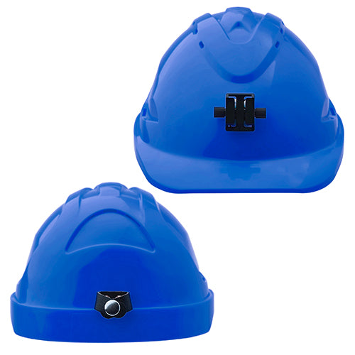 Hard Hat (V9) - VENTED, 6 Point PUSH-LOCK Harness c/w Lamp Bracket, MOQ 20