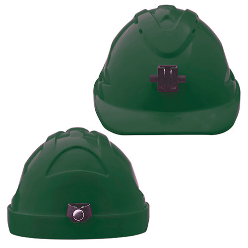 Hard Hat (V9) - VENTED, 6 Point PUSH-LOCK Harness c/w Lamp Bracket, MOQ 20