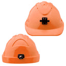 Hard Hat (V9) - VENTED, 6 Point PUSH-LOCK Harness c/w Lamp Bracket, MOQ 20