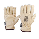 Pig Grain Leather Rigger Beige, 3M Thinsulate Lined