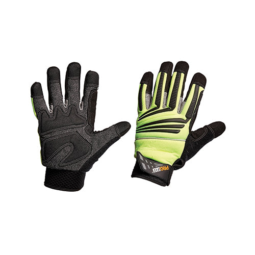 Hi-Vis Yellow Cut 5 Mechanic Glove