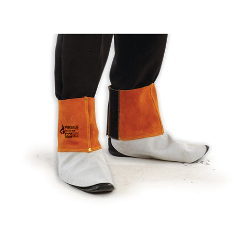 Welders Spats - Chrome Leather