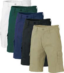 COTTON DRILL MATCHING CARGO SHORTS