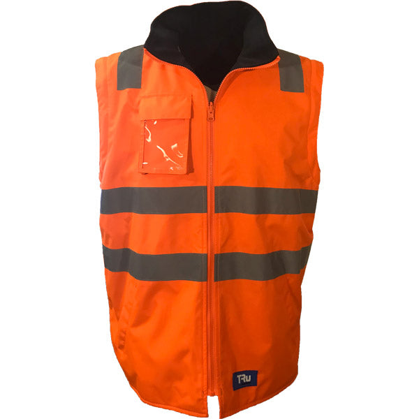 Jacket with Removable Sleeves Poly Oxford TRuRT Reflective Tape