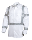 Shirt L/S Cotton Drill with TruRT Reflective Tape  HORIZONTAL Cooling Vents