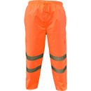 Wet Weather Pants with Cargo Pocket.  Polyester Oxford with Reflective Tape Bio-Motion pattern