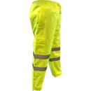 Wet Weather Pants with Cargo Pocket.  Polyester Oxford with Reflective Tape Bio-Motion pattern