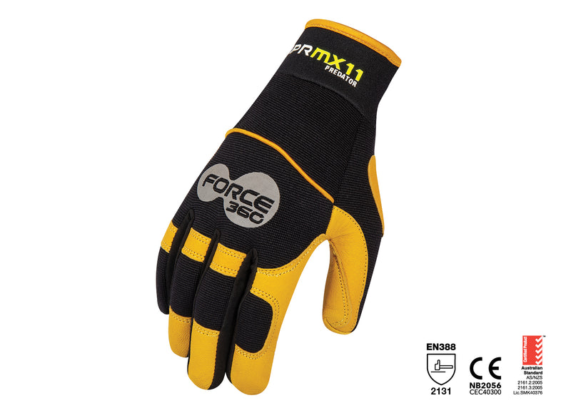 Force360 MX11 Predator Deerskin Mechanics Glove