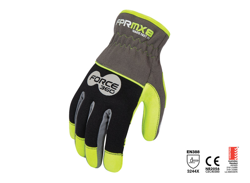 Force360 MX8 Tradie Fast Fit Mechanics Glove