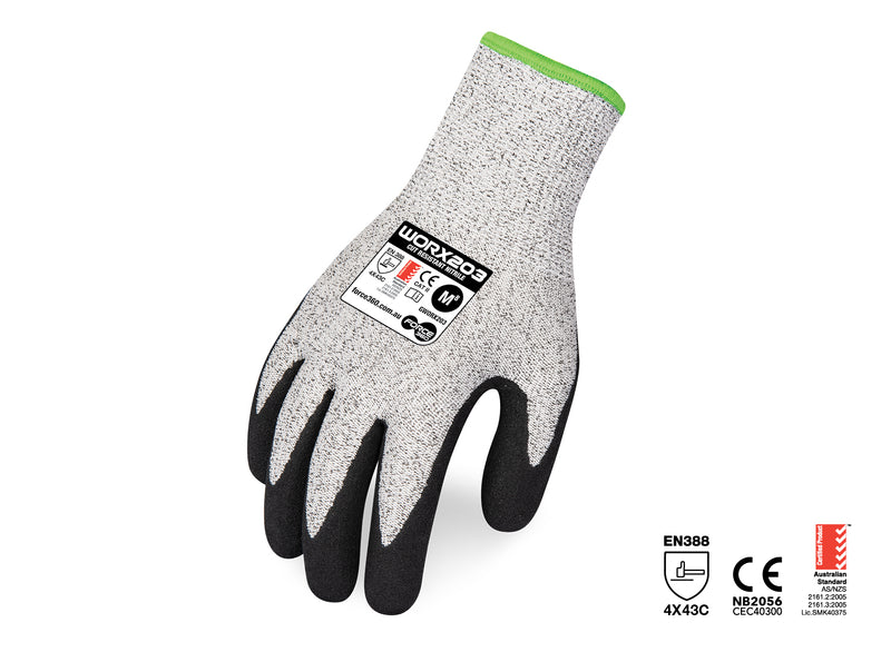 Force360 Worx Cut 5 Foam Nitrile SP Glove