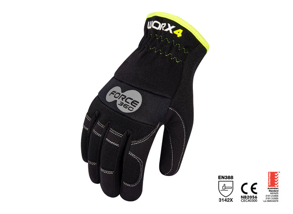 Force360 Worx 4 Original Fast Fit Mechanics Glove