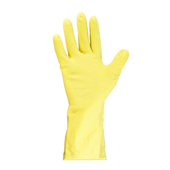 Gloves Silverlined Natural Rubber YELLOW range (S,M,L,XL)