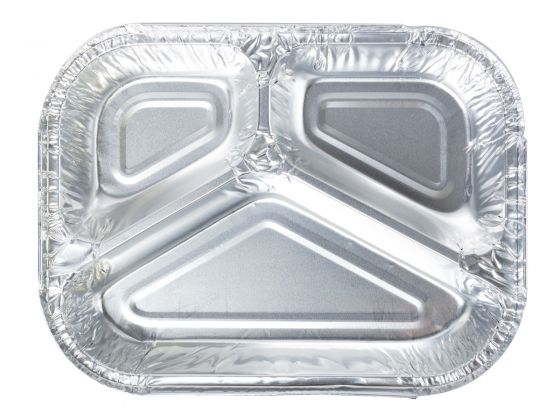 Foil Container PC420 - 3 Cavity Meal Tray